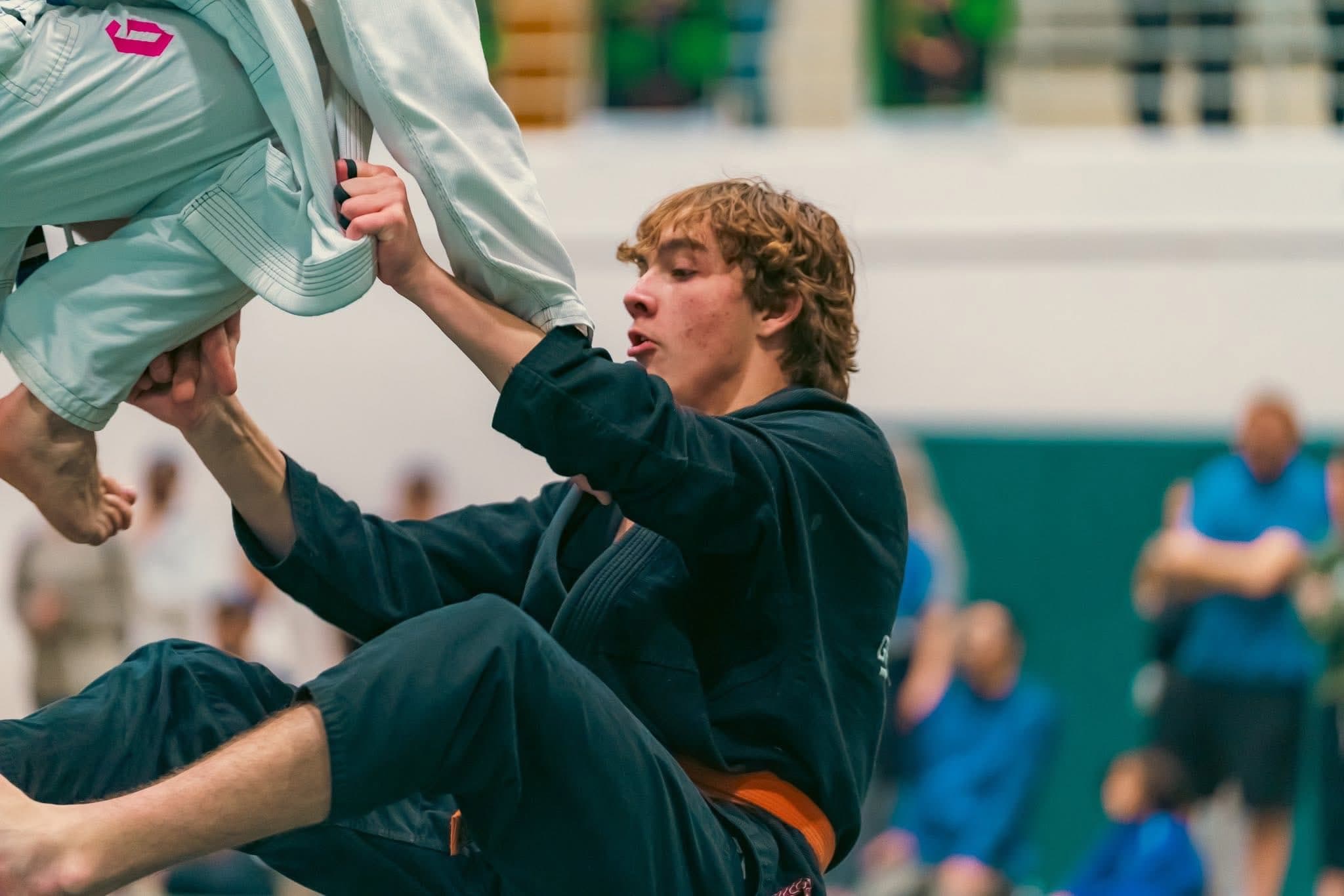 Max competing in BJJ match – Midwest BJJ Nationals Louisville KY